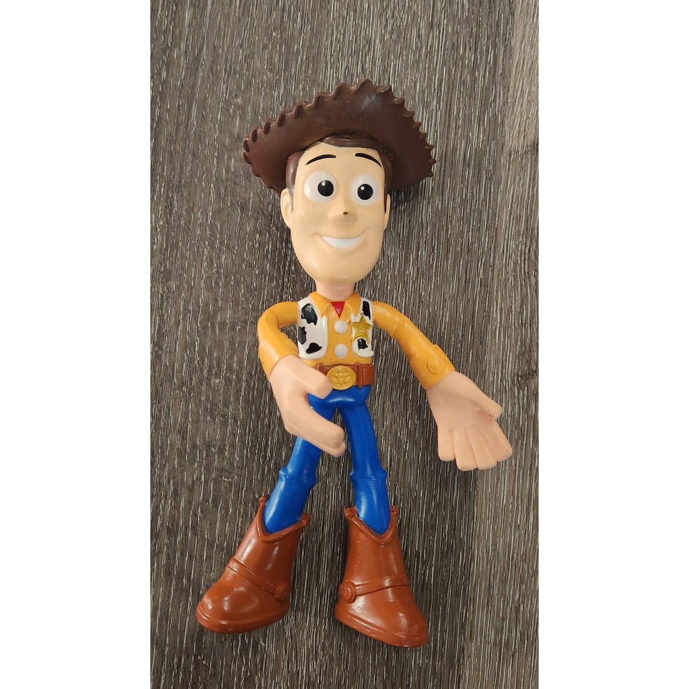 Disney Pixar Toy Story Woody Bendable Action Figure Cowboy Sheriff Poseable Toy